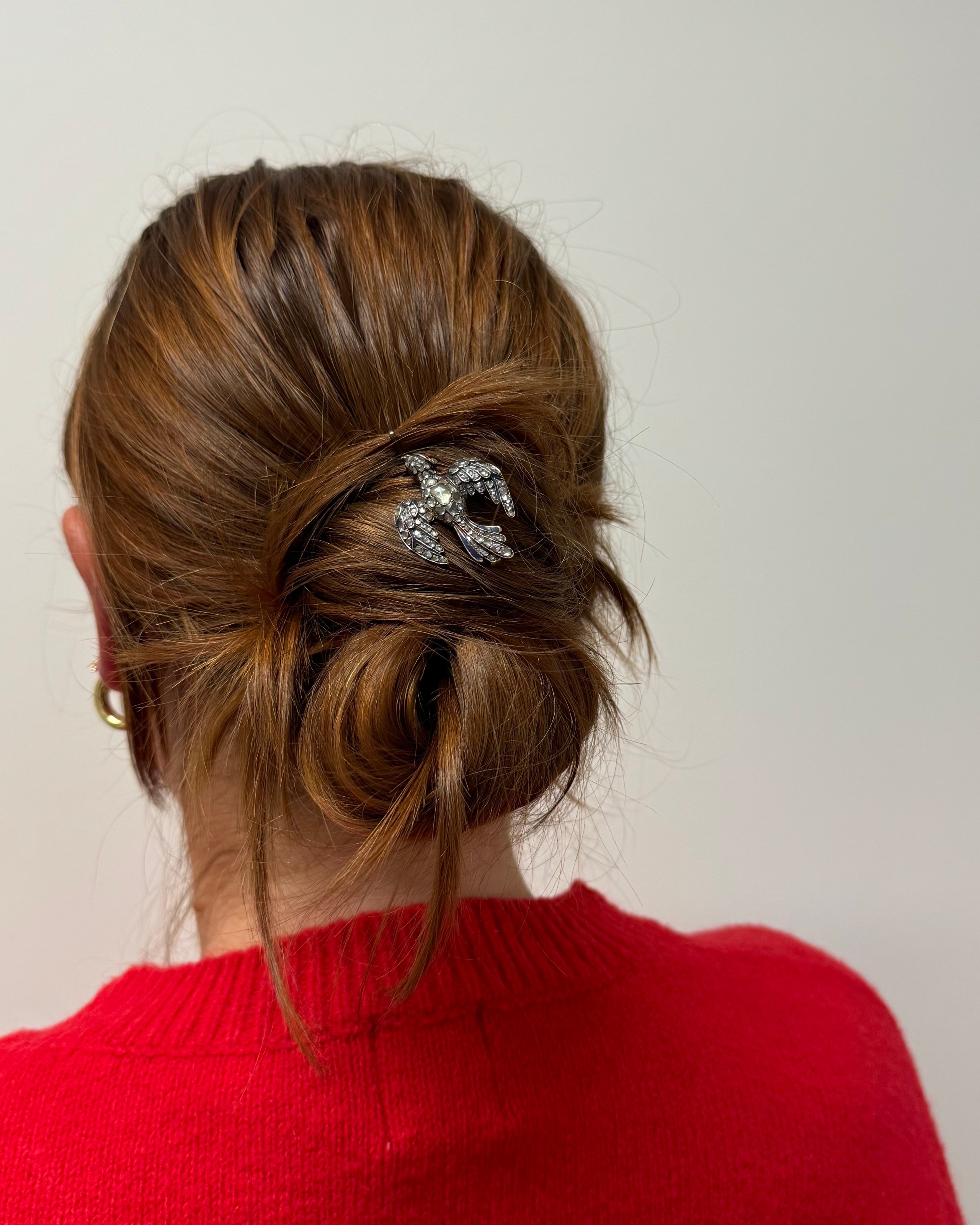 diamond brooch / hair pin