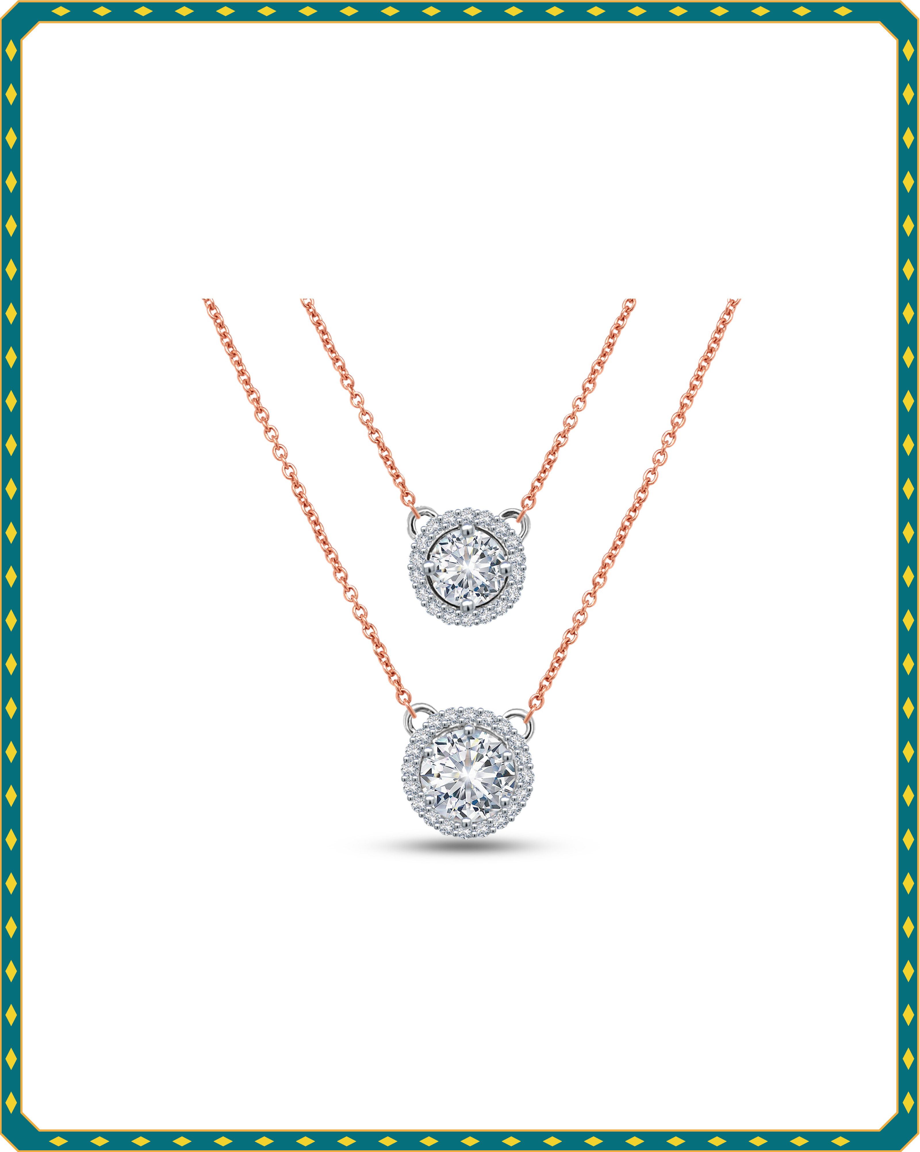 Stackable diamond pendants by DiamondTree