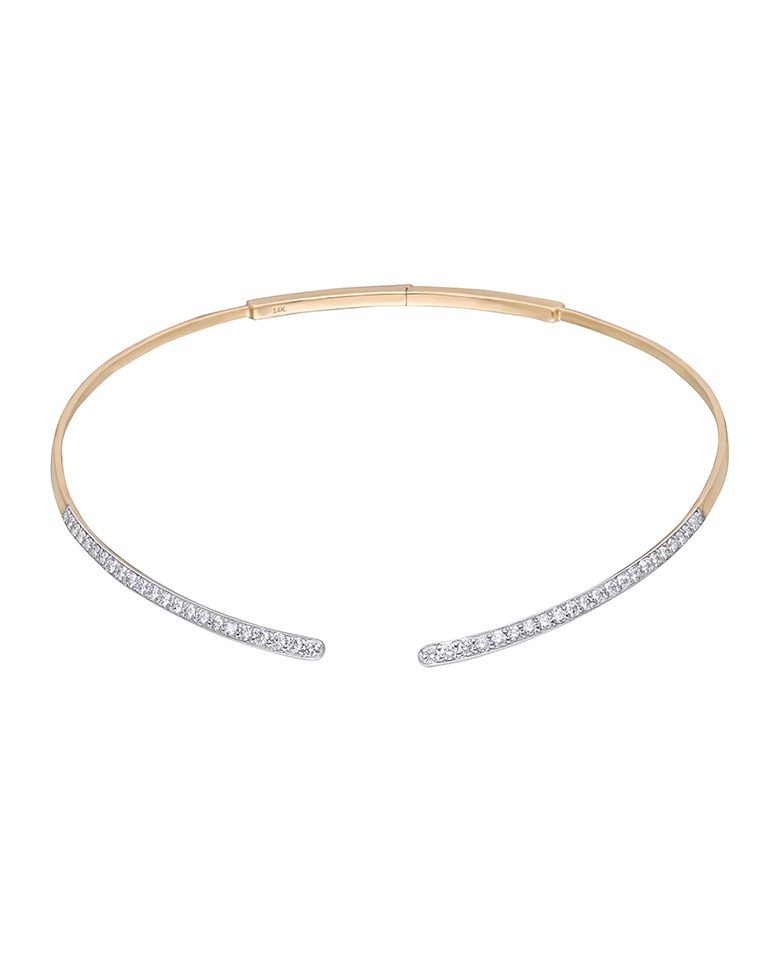 Modern diamond choker by KAJ Fine Jewellery