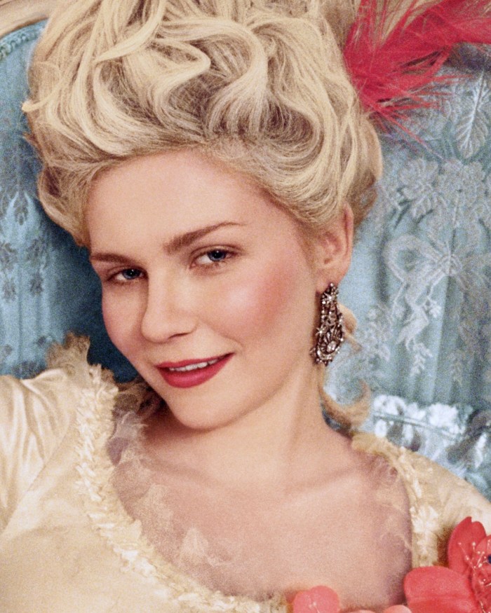 Famous Movie Jewelry: Actress Kirsten Dunst wore vintage diamonds from Fred Leighton in the film Marie Antoinette, 2006.