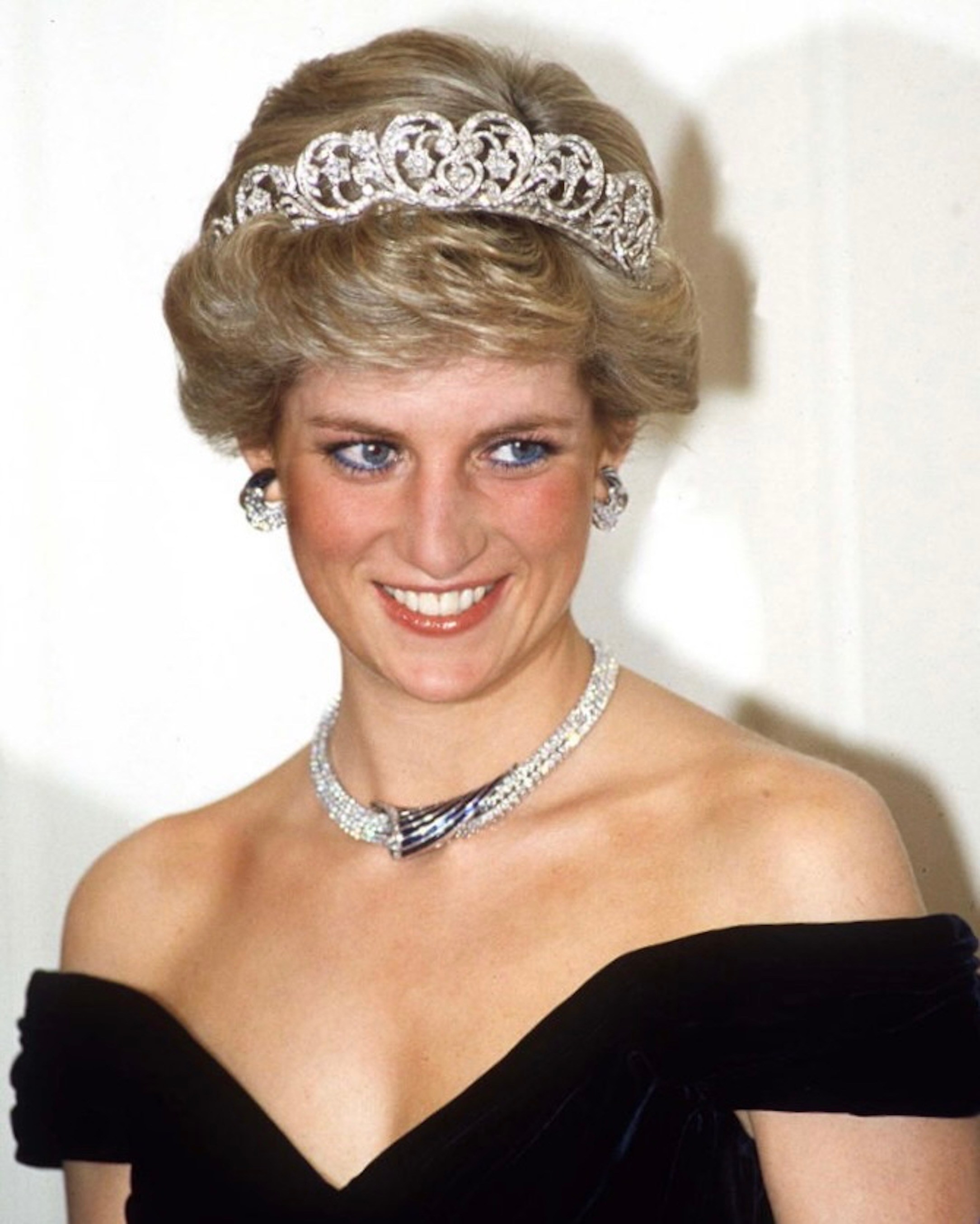 Princess Of Wales In Bonn, Germany, wearing The Spencer Tiara