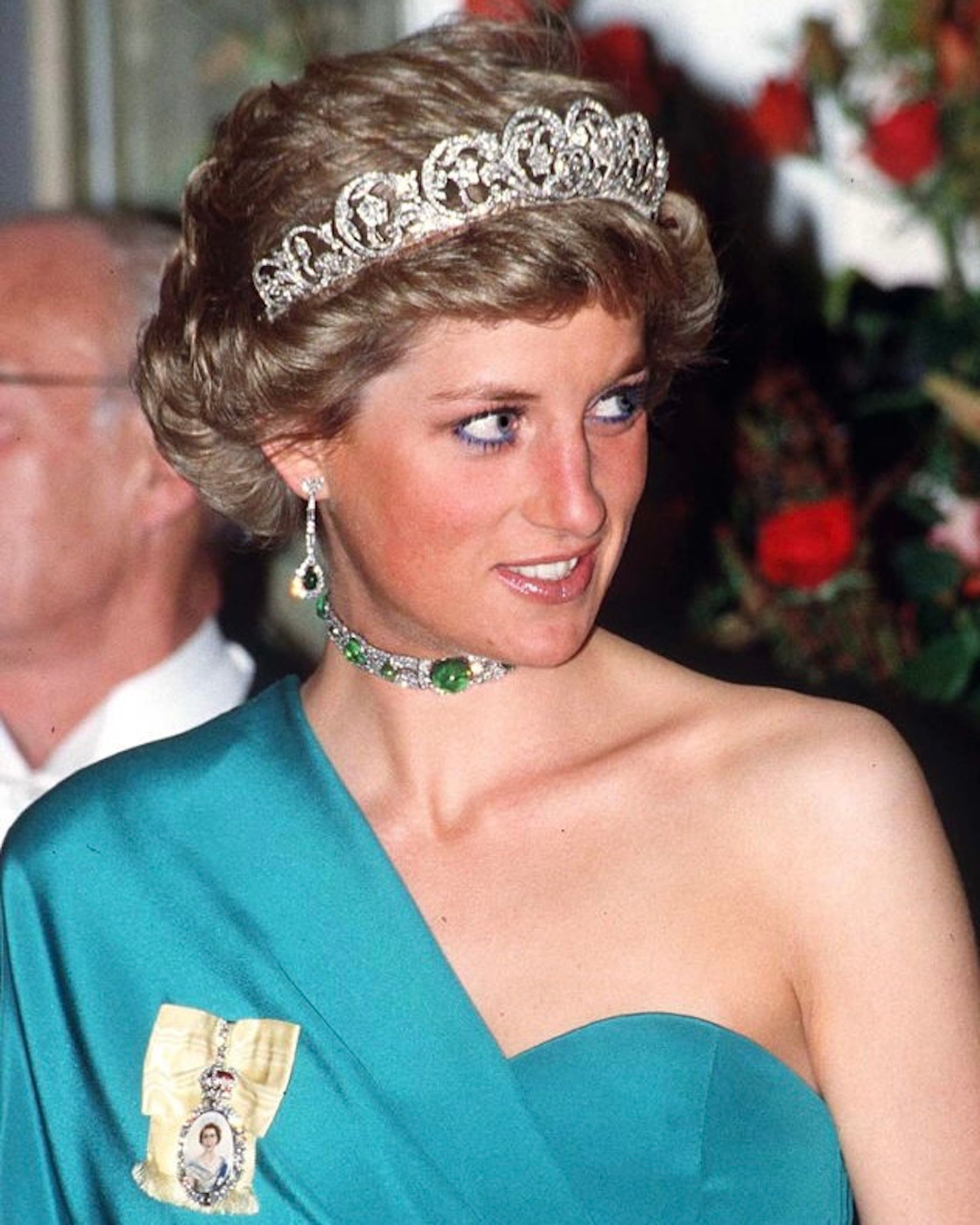 Princess Diana At A Banquet At Claridges, wearing The Spencer Diamond Tiara