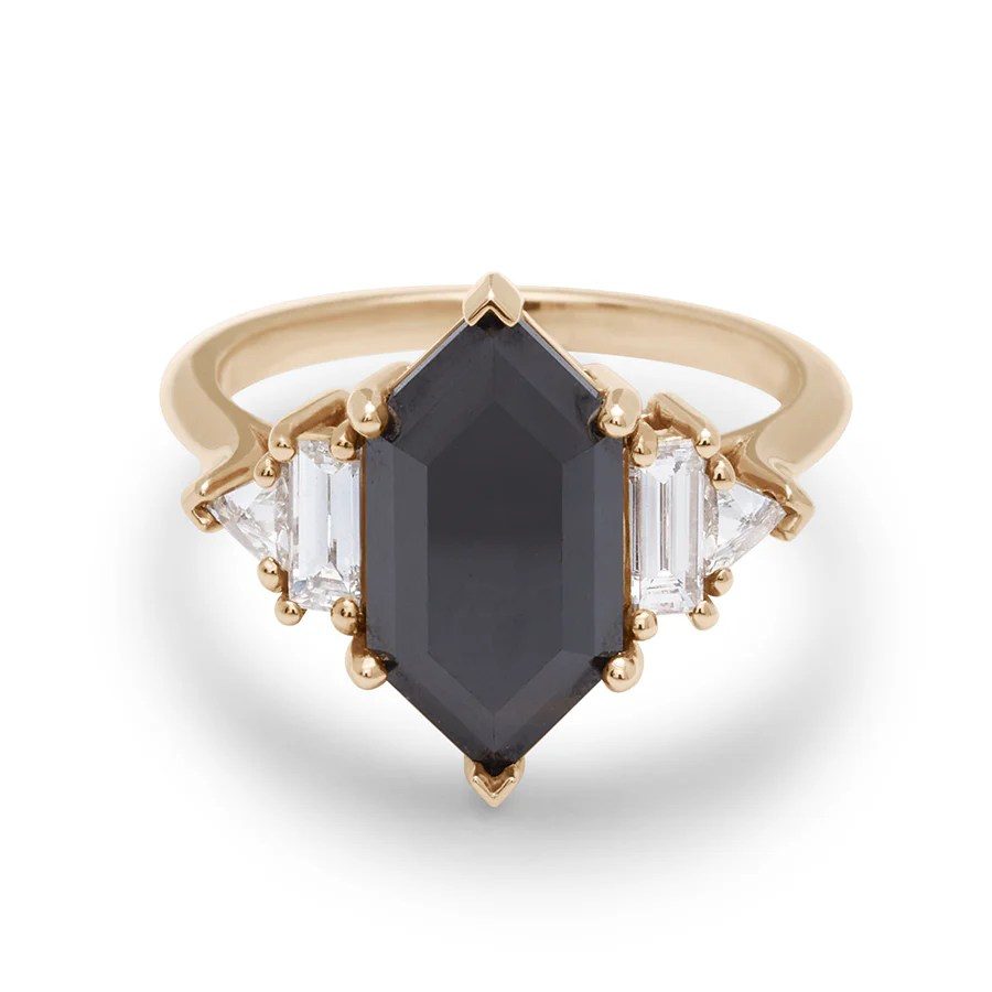 framed diamond engagement rings