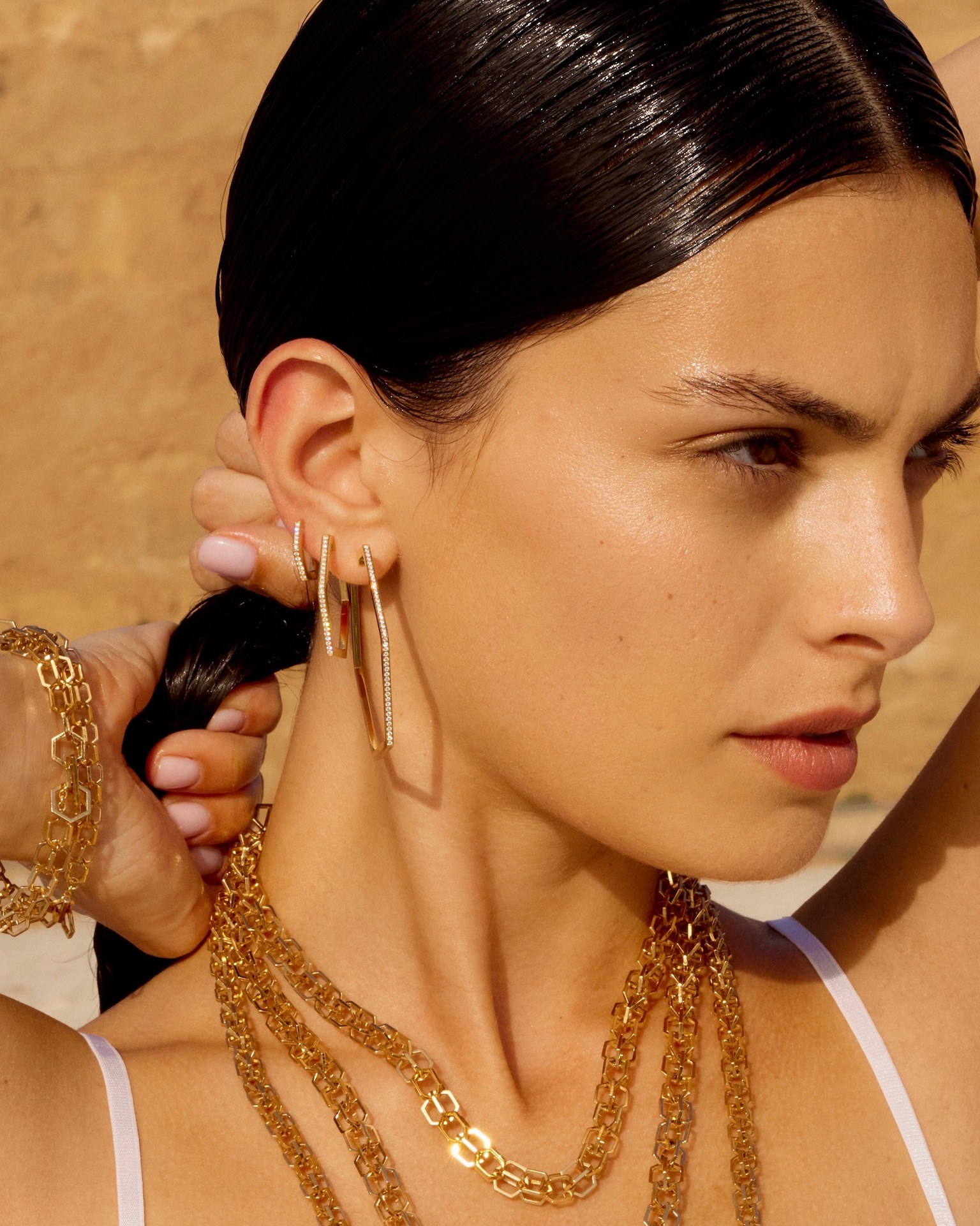 diamond jewelry gifts: hoops