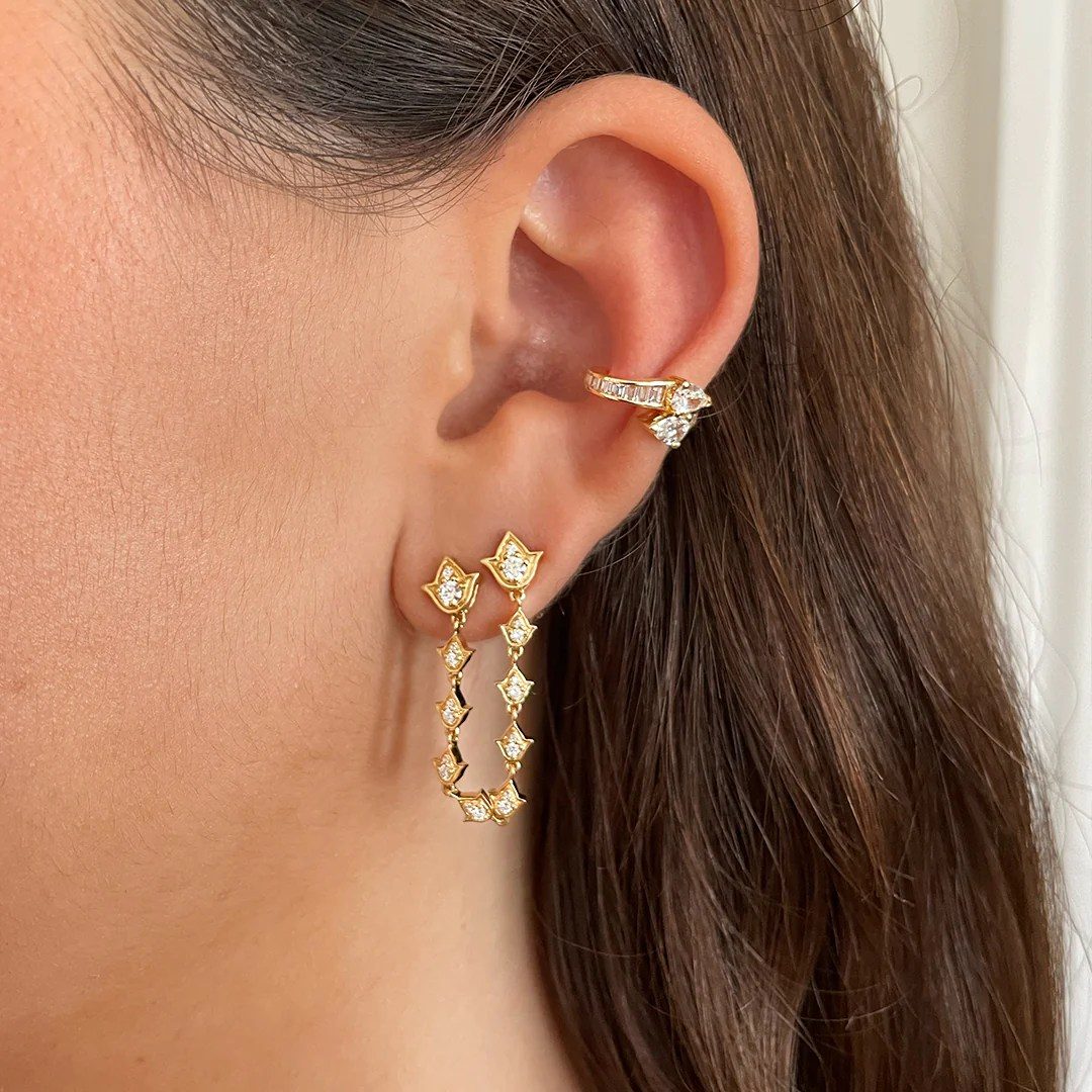 affordable diamond jewelry: diamond earrings