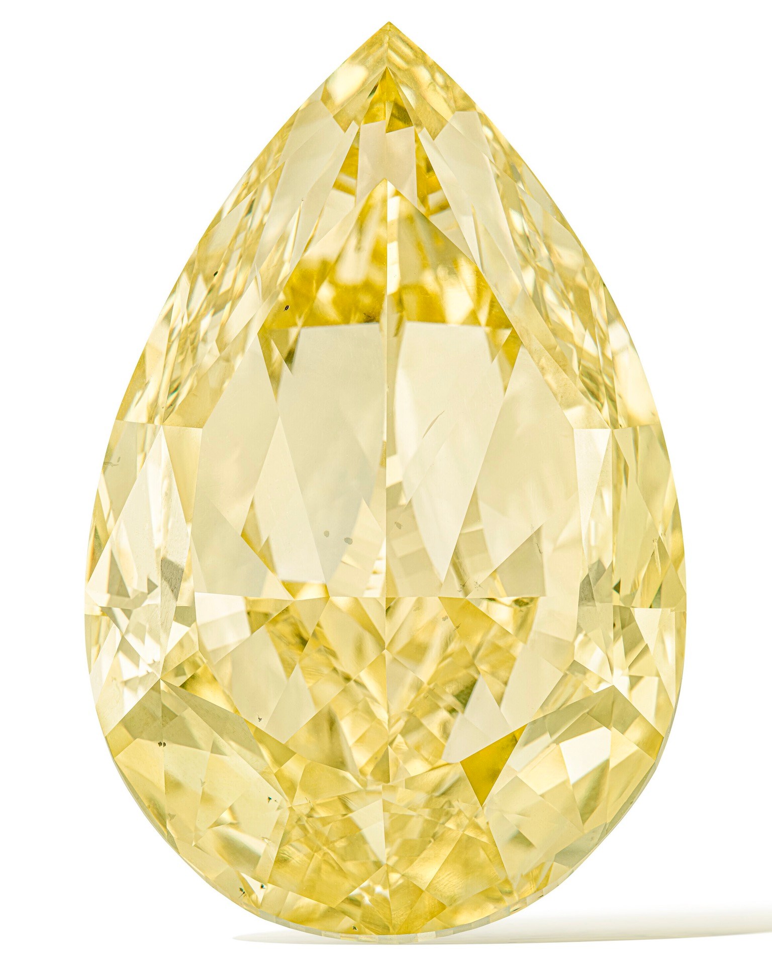 The Yellow Rose Unmounted Colored Diamond from the Most Expensive Diamond Jewelry Auctions of 2024.
