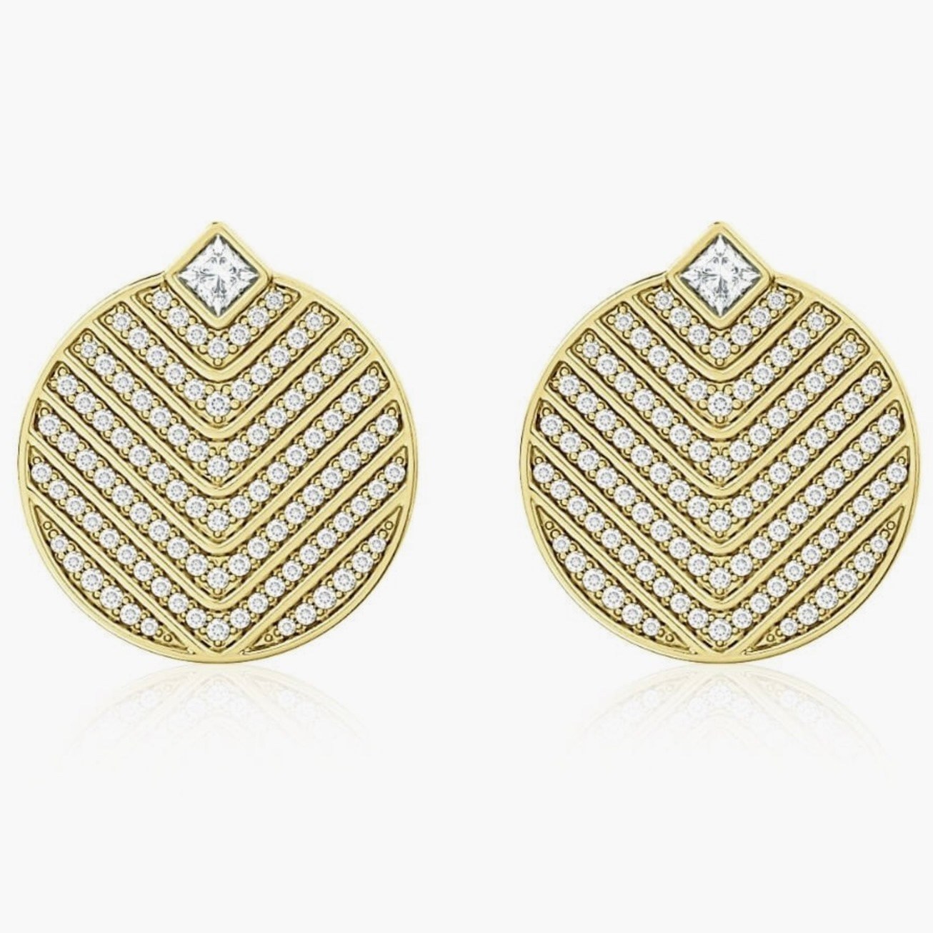 Almasika Veni Diamant Pavé Diamond Earring