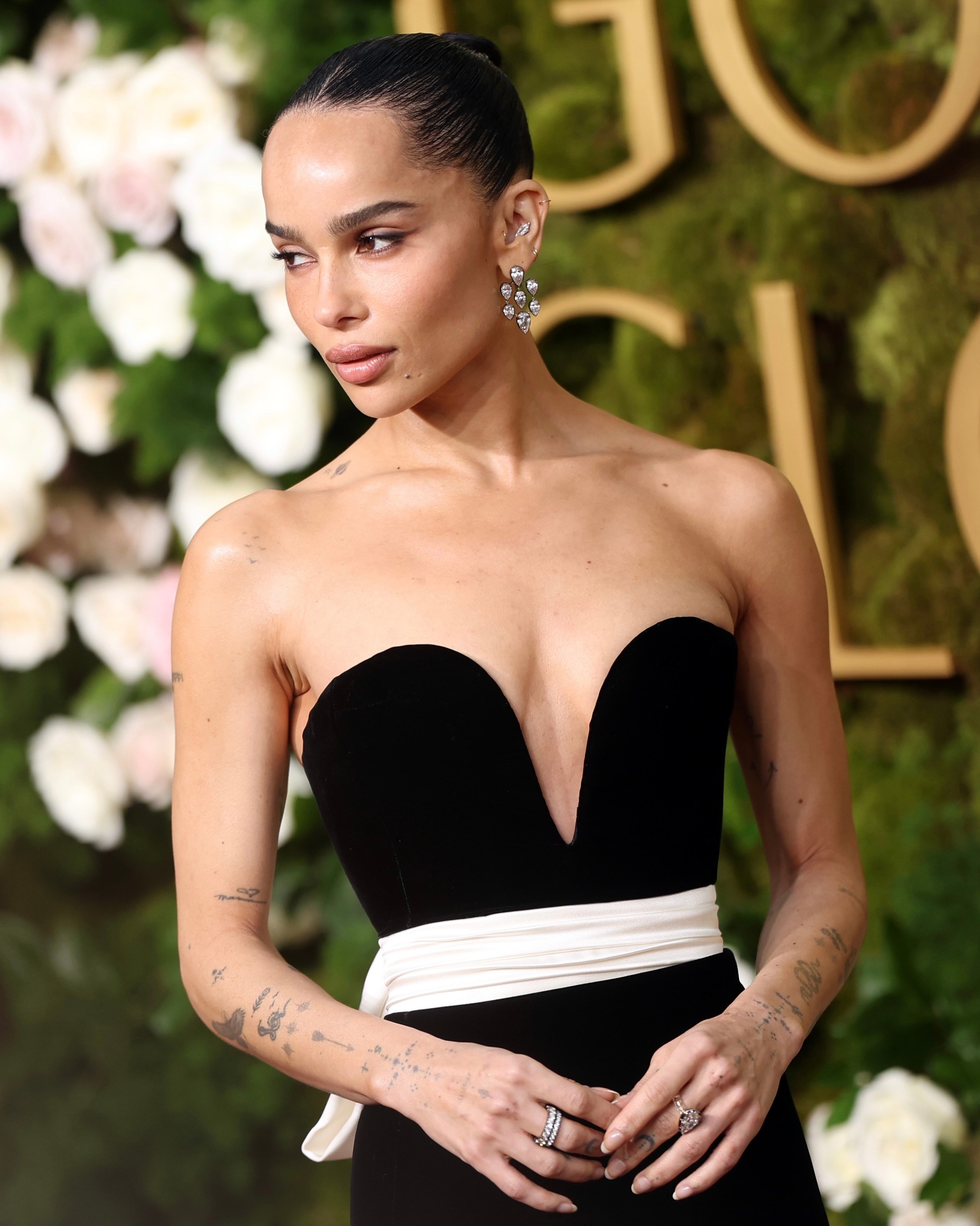 Zoë Kravitz Wore Jessica McCormack Jewelry to the 2025 Golden Globes