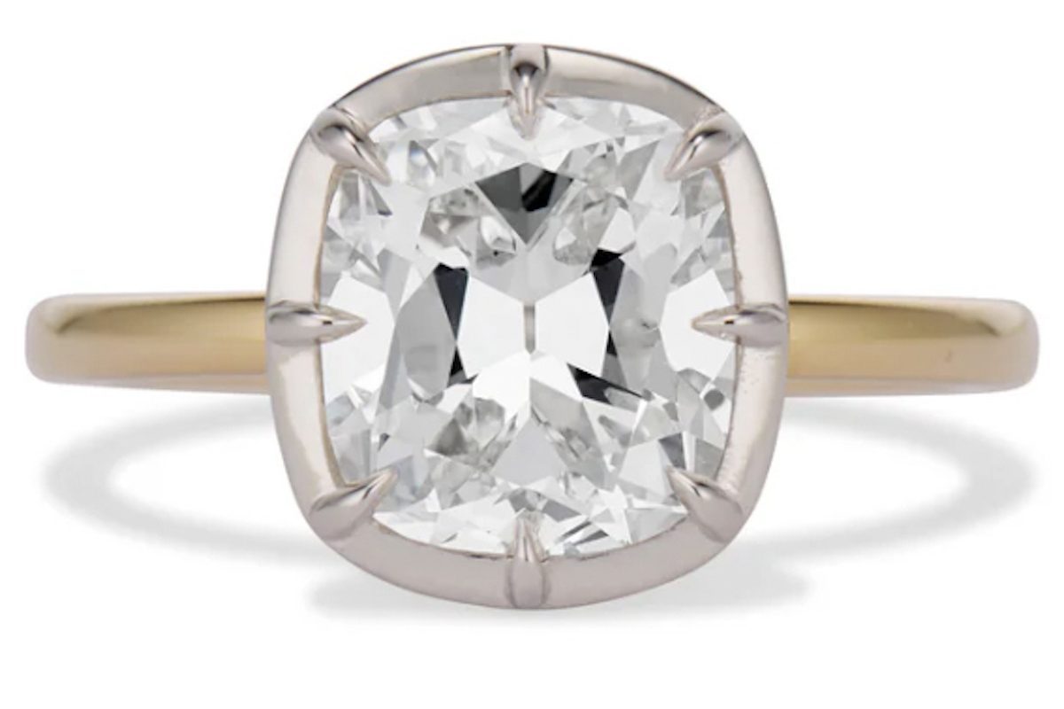 Ashley Zhang Collet Cushion Cut Ring