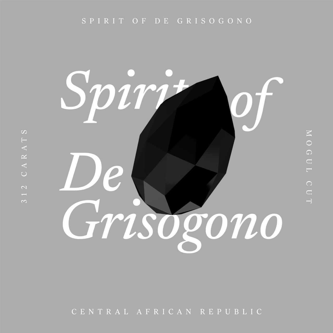 Spirit of de Grisogono, the 312-carat black diamond