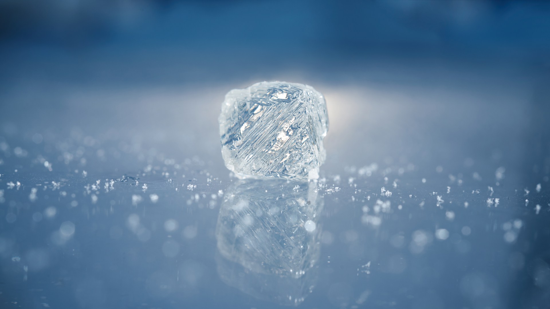 unpolished natural diamond
