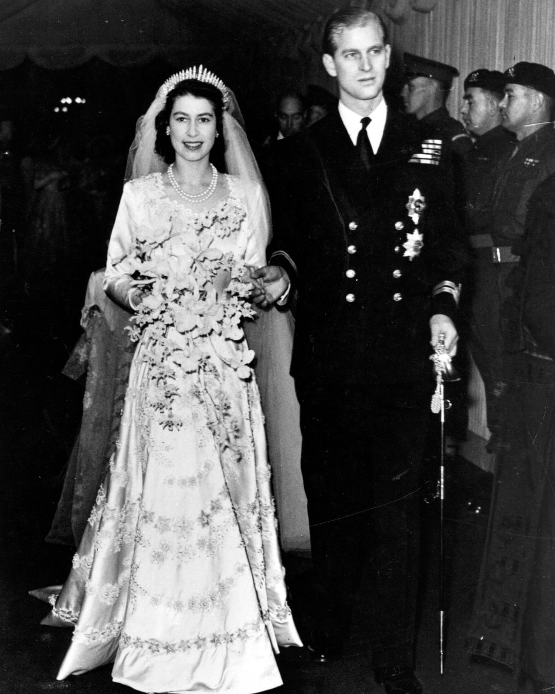 Queen Elizabeth II Wedding Tiara: Queen Mary’s Fringe Tiara