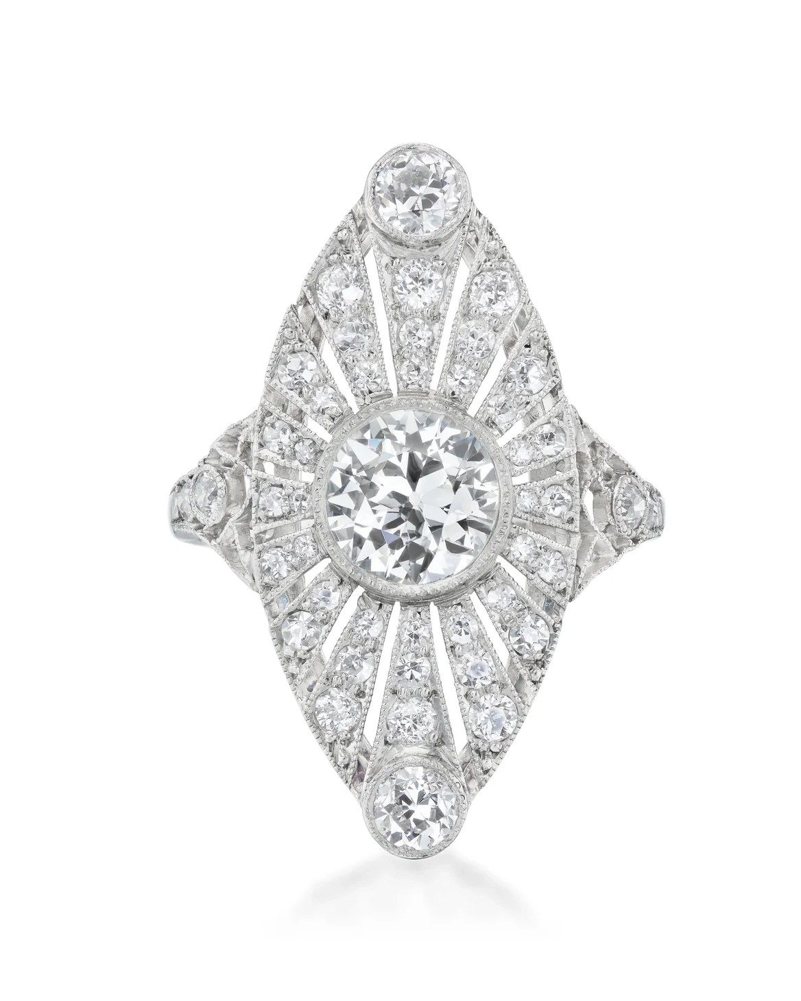 art deco engagement rings