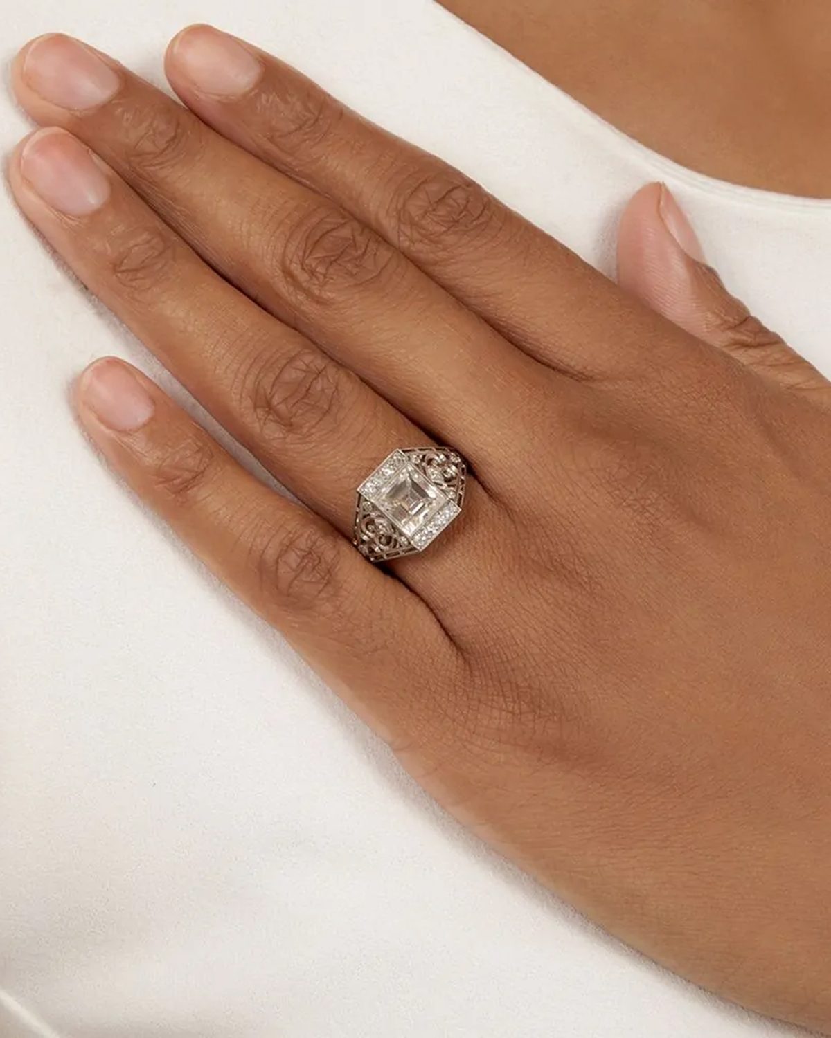 art deco engagement rings