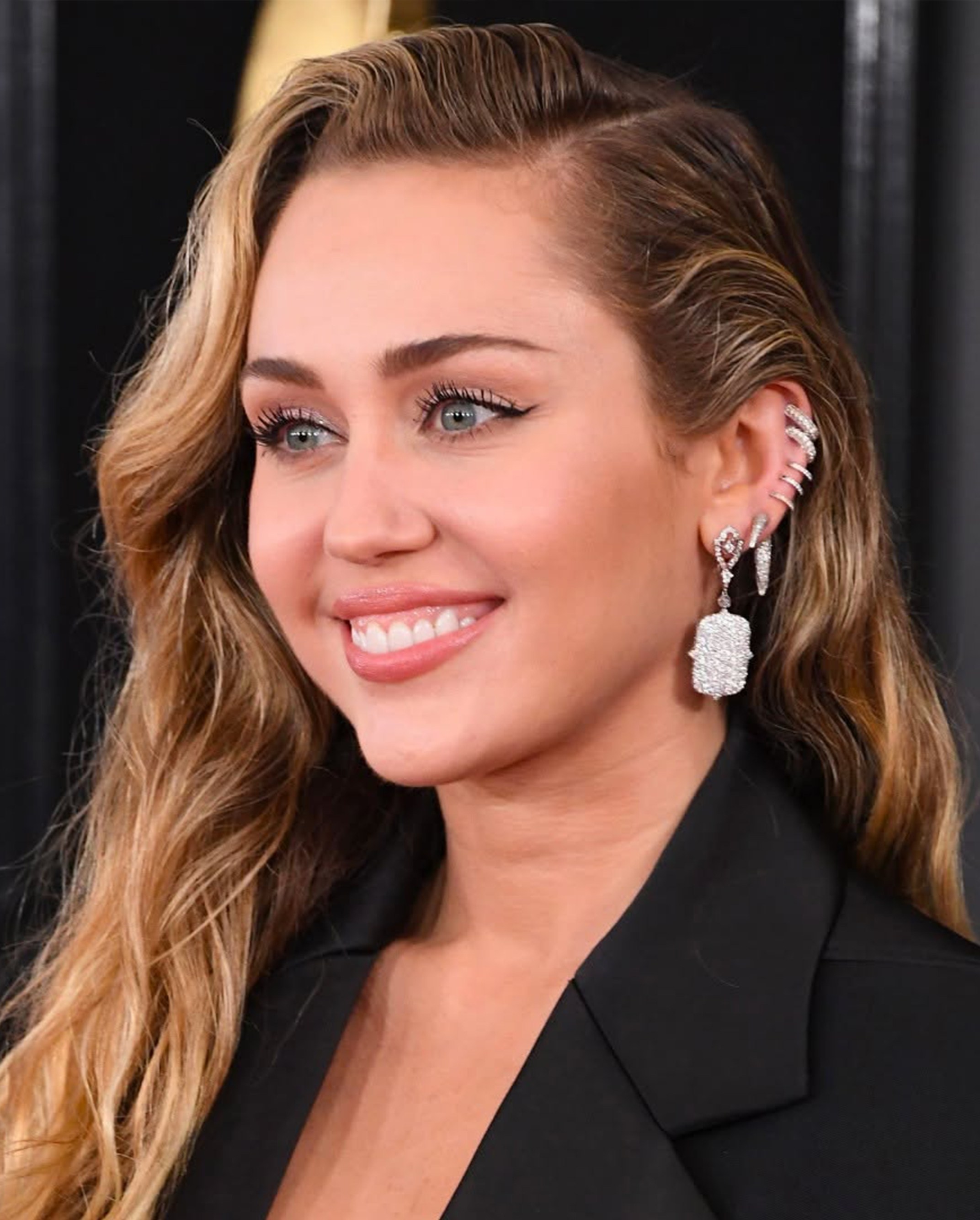 Miley Cyrus arrives at the 2019 Grammy Awards on February 10, 2019 in Los Angeles, California. (Getty Images)