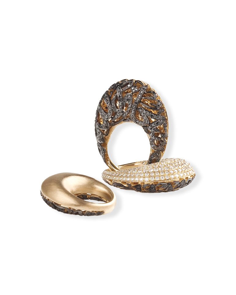 Diamond Pendant and earring set by Nada Ghazal Fine Jewellery