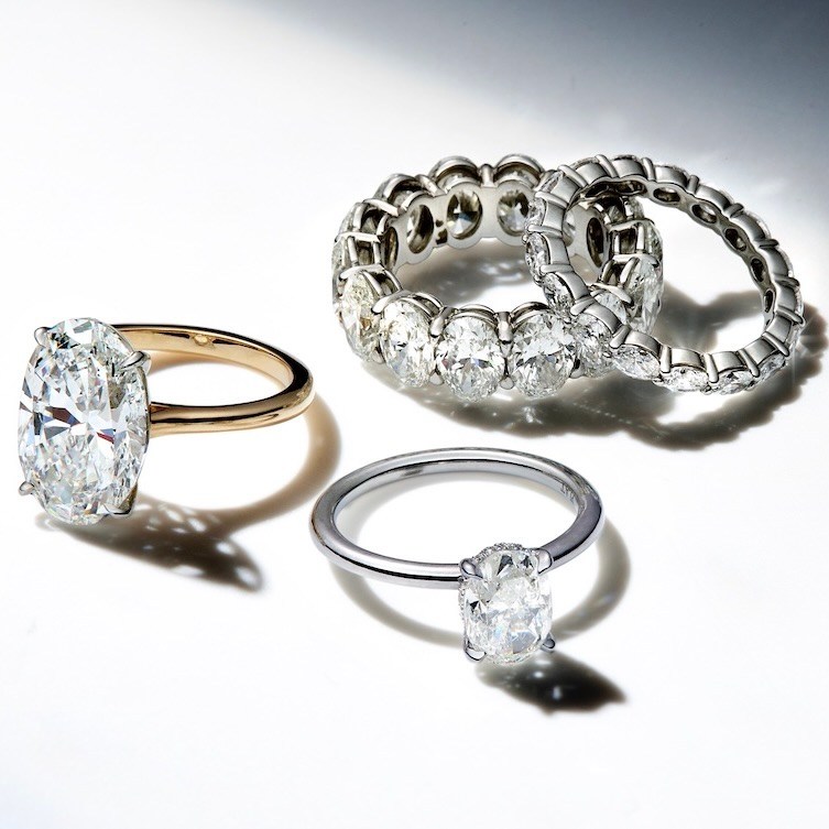 Engagement wedding ring set