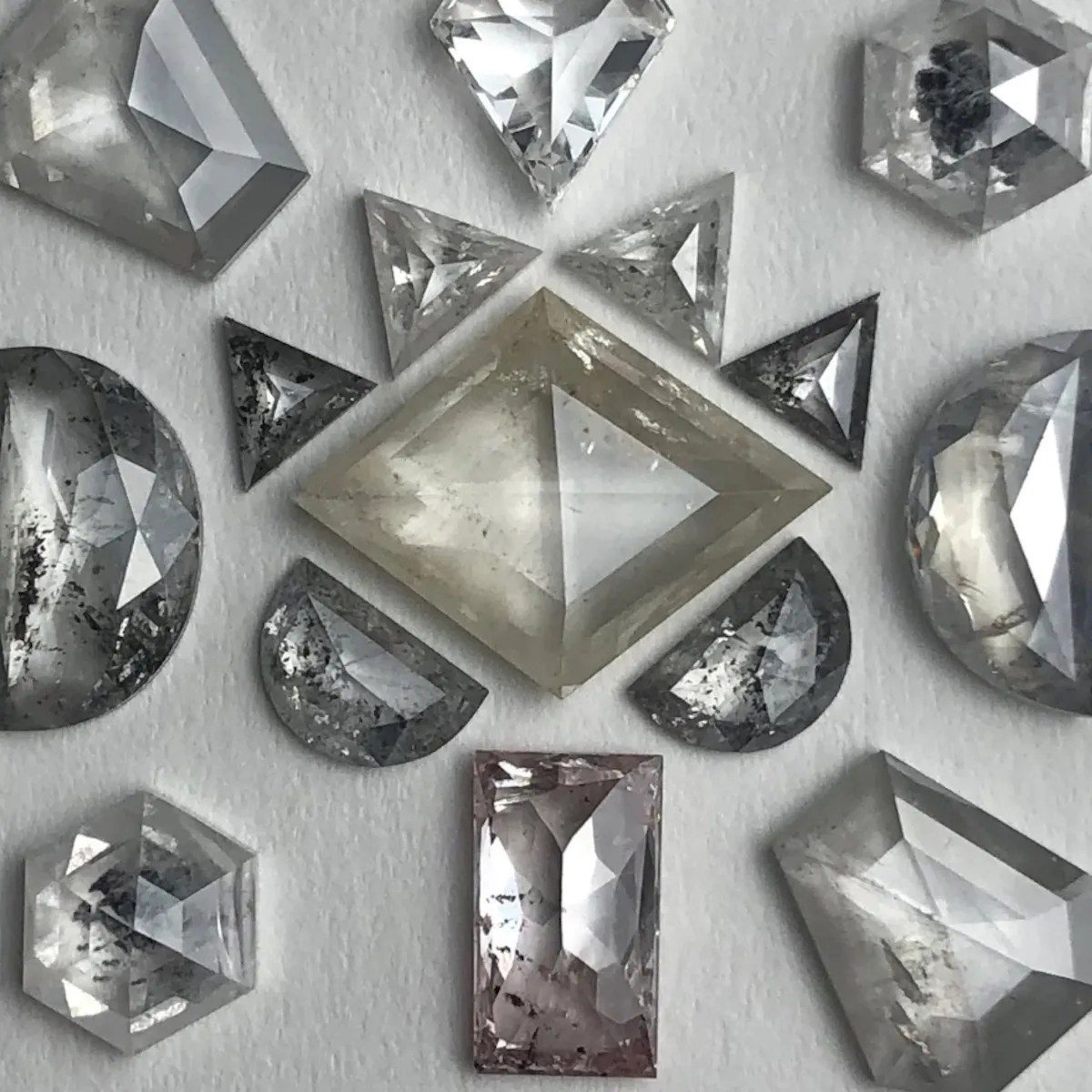 A rare salt and pepper diamond