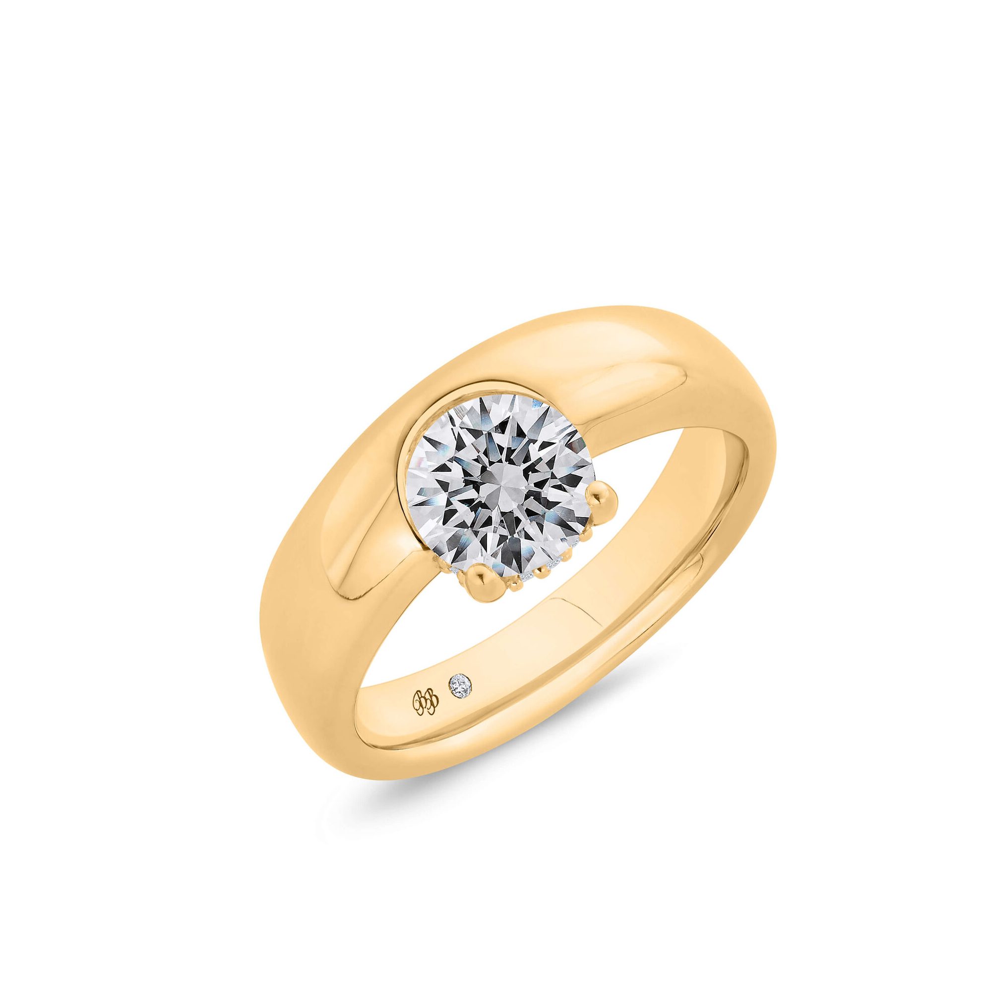 yellow gold engagement ring