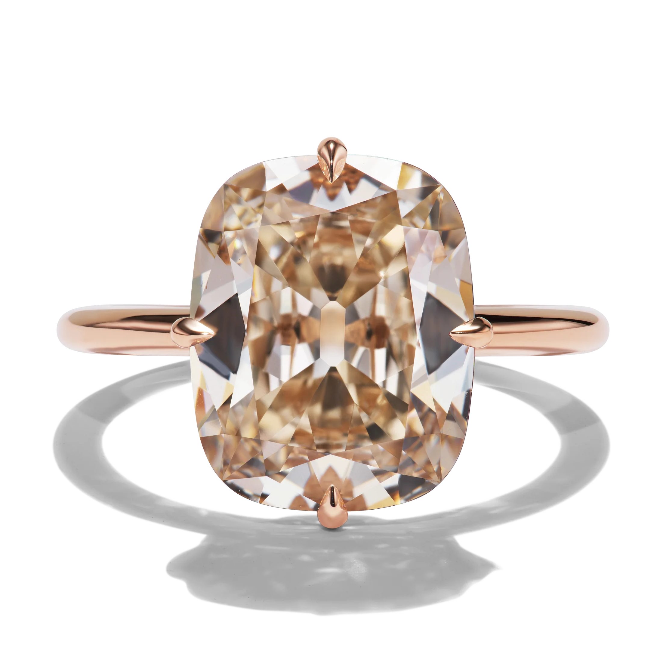 rose gold engagement ring