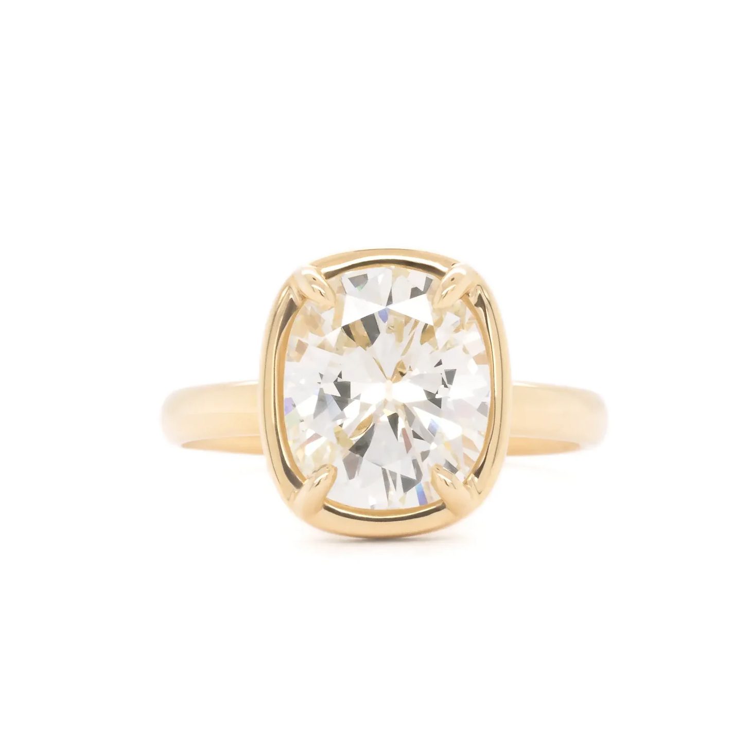 yellow gold engagement ring