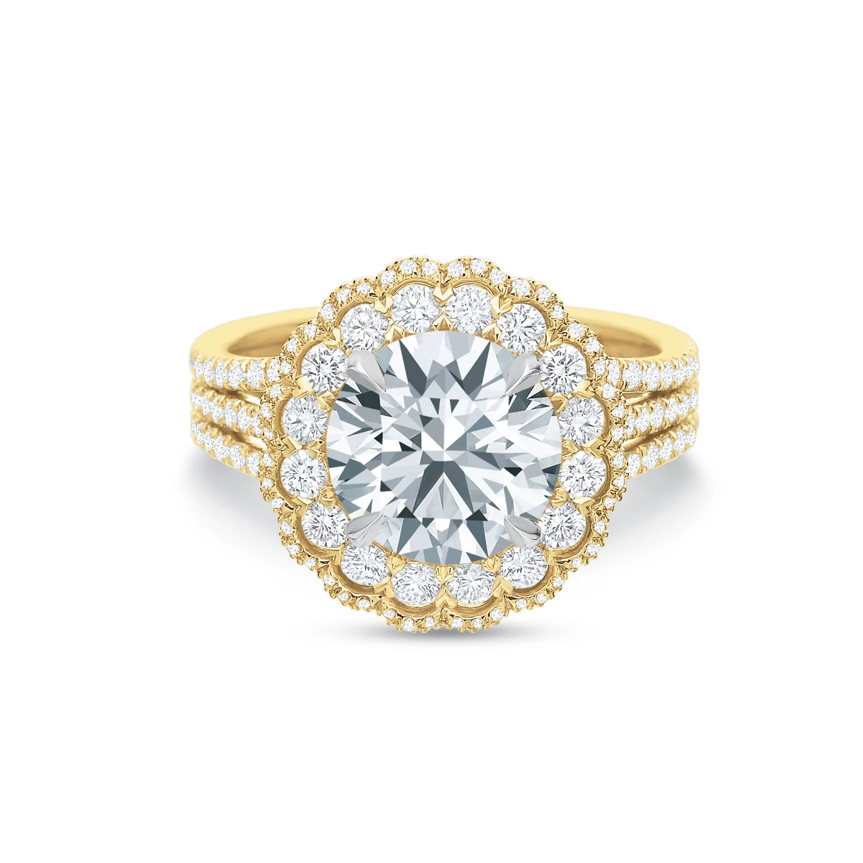 yellow gold engagement ring