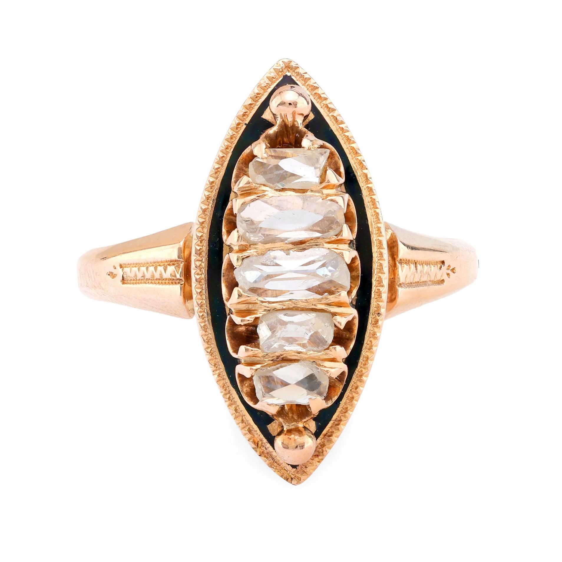 rose gold engagement ring