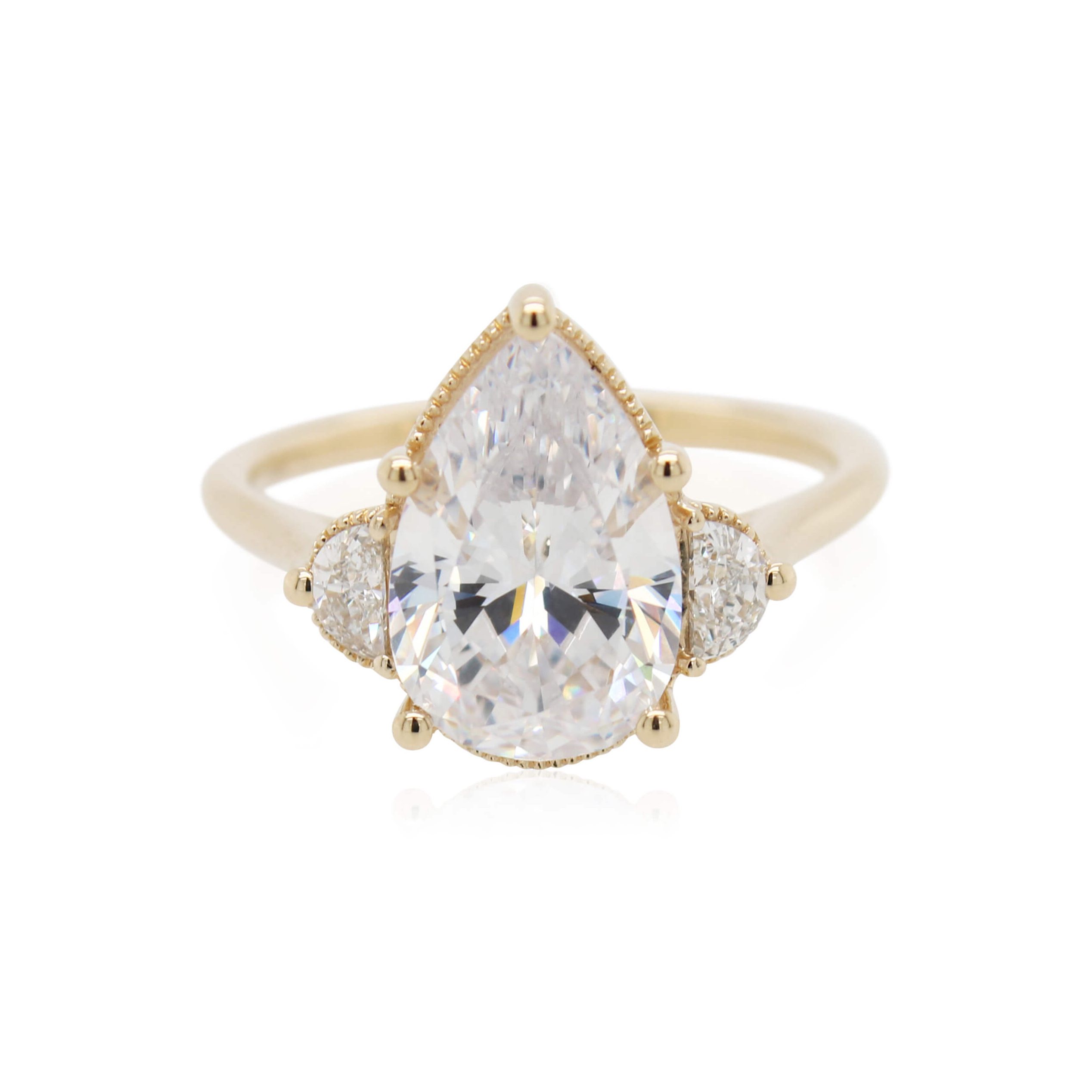 yellow gold engagement ring