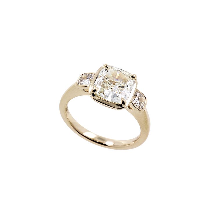 yellow gold engagement ring