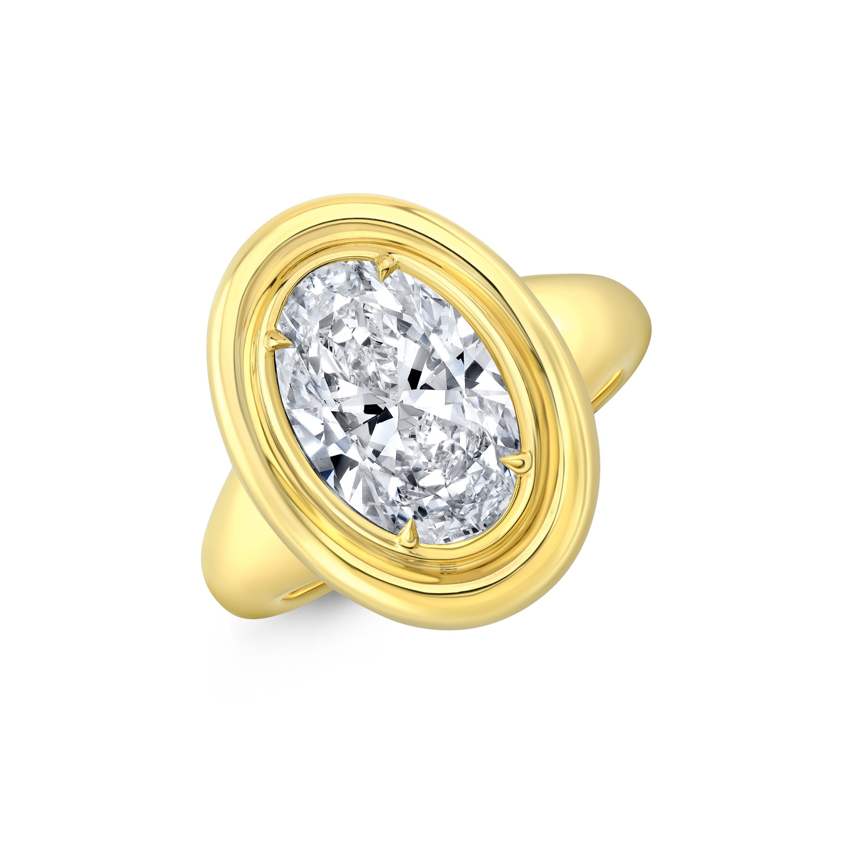 yellow gold engagement ring