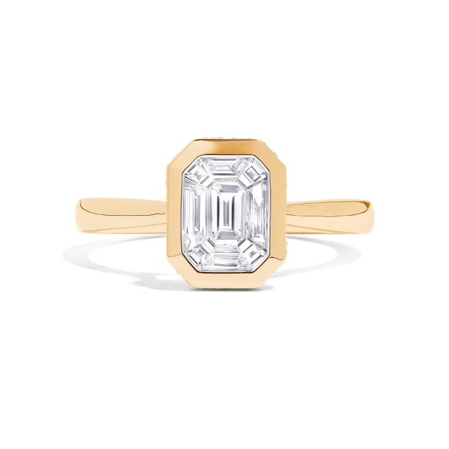yellow gold engagement ring