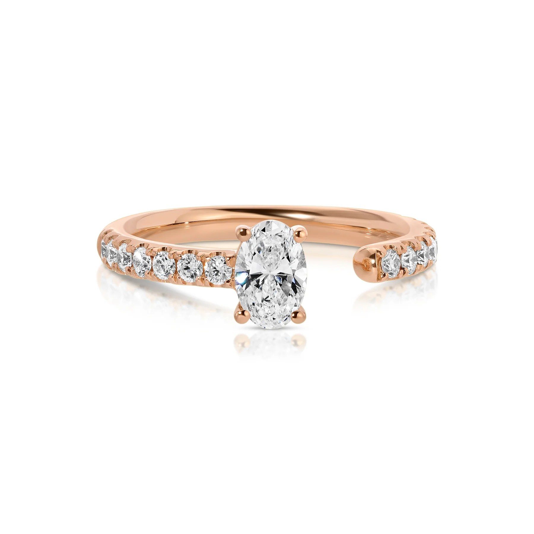 rose gold engagement rings