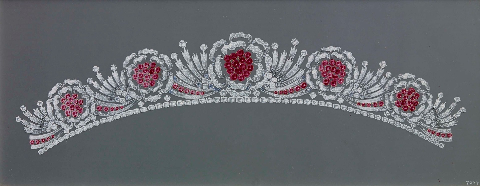 Queen Elizabeth II historic collection of royal tiaras Garrard Queen Elizabeth's Burmese Ruby Tiara