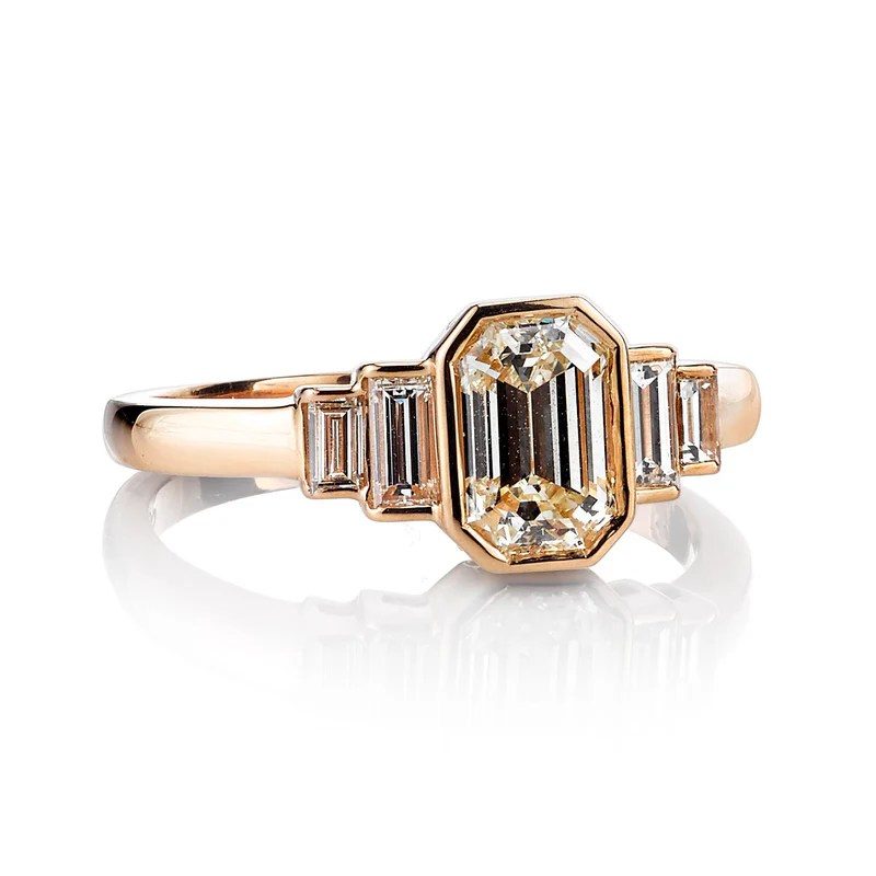 rose gold engagement rings