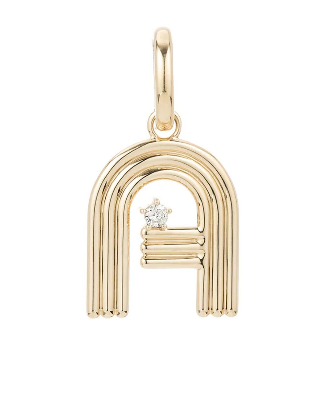 diamond initial necklace