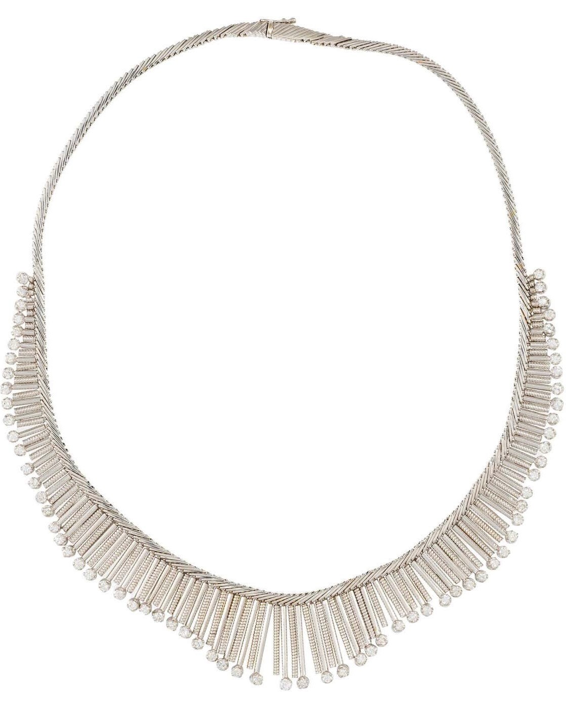 Diamond Fringe Necklace, $9,000, 1stbids.com