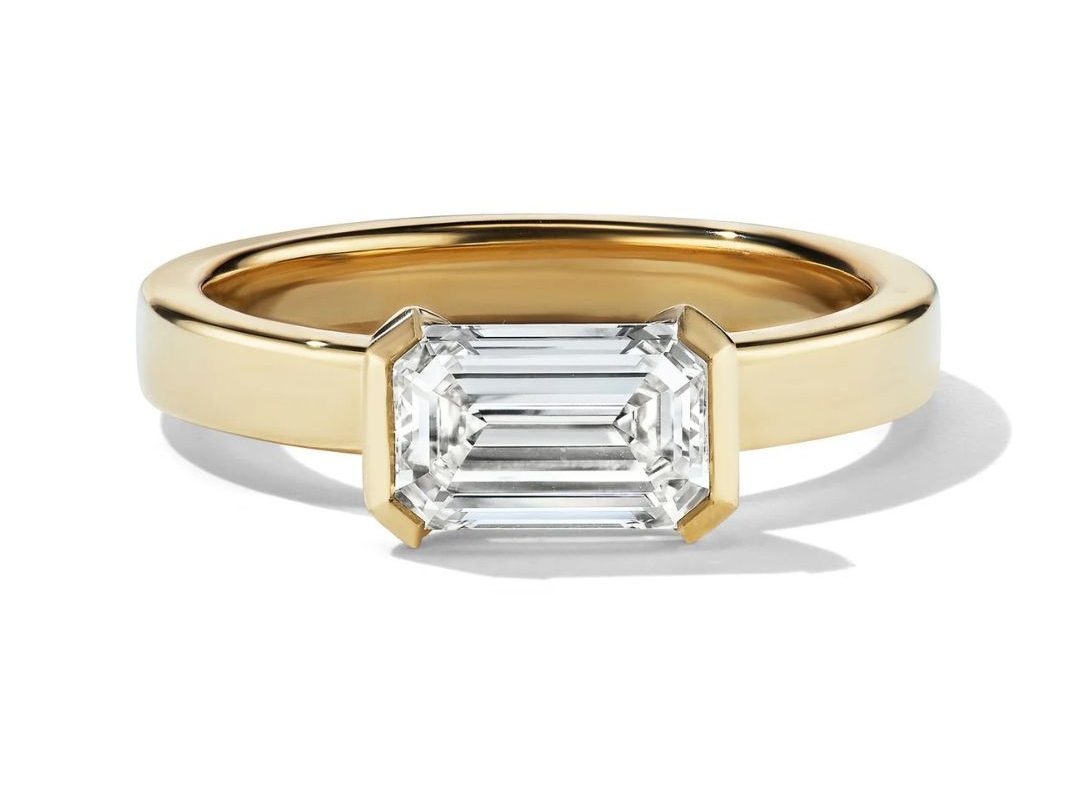 bezel engagement ring
