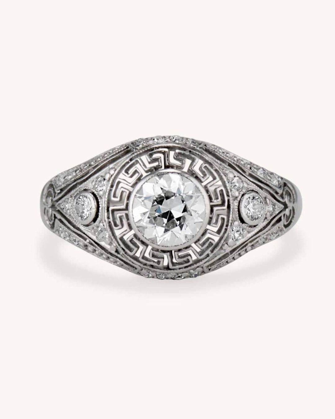 bezel engagement ring