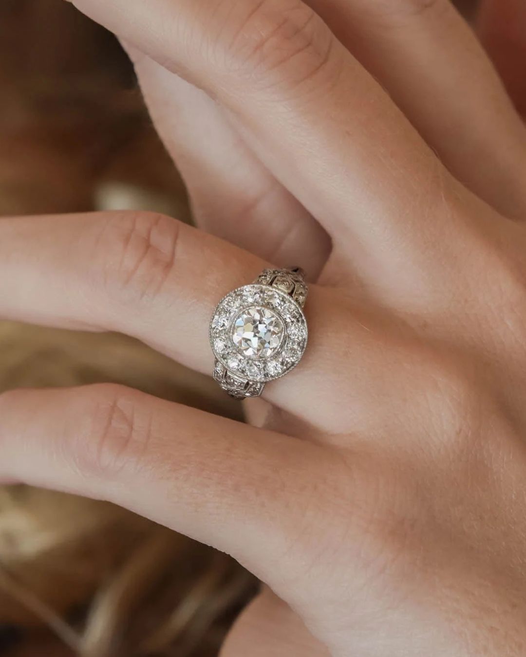 diamond cluster ring