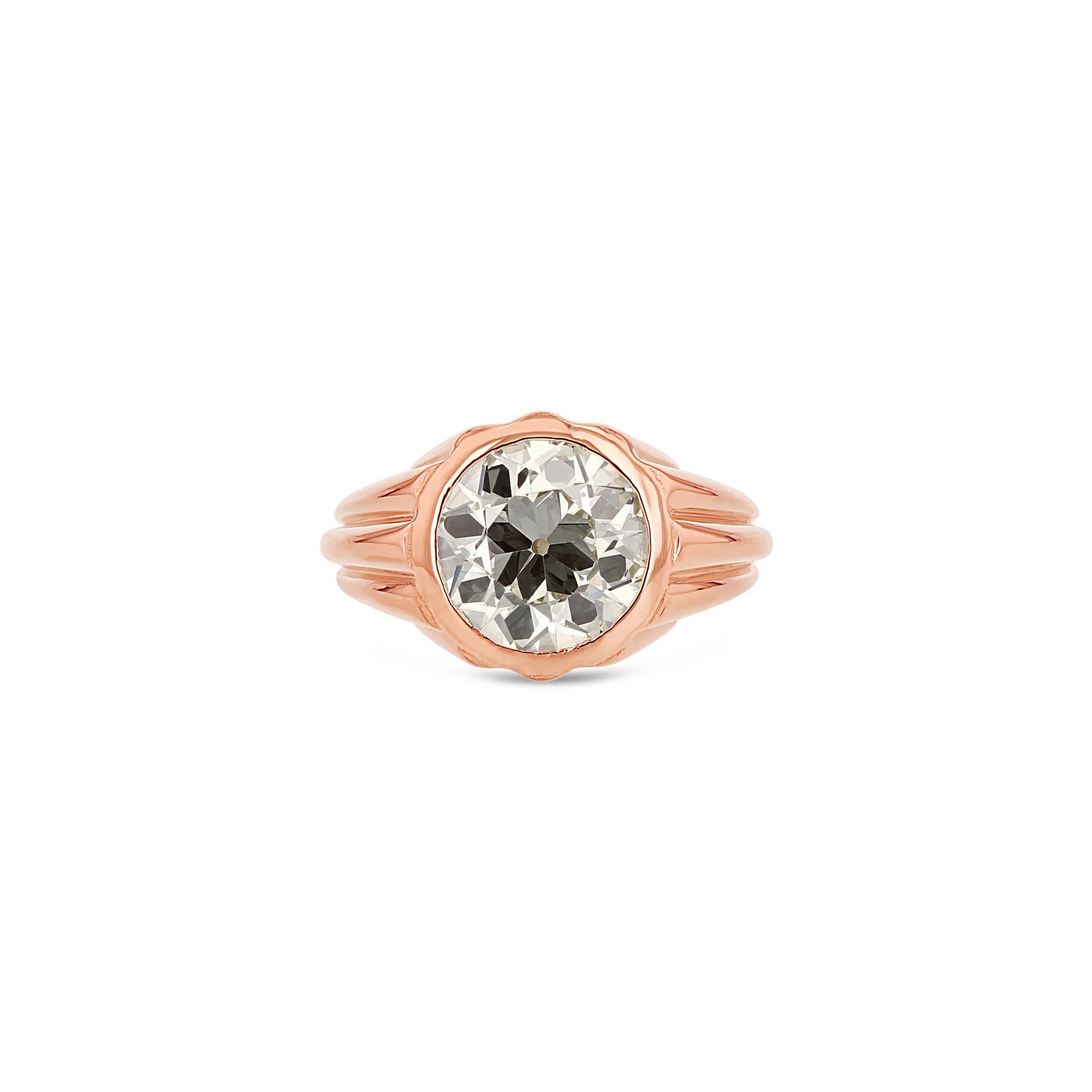 rose gold engagement rings