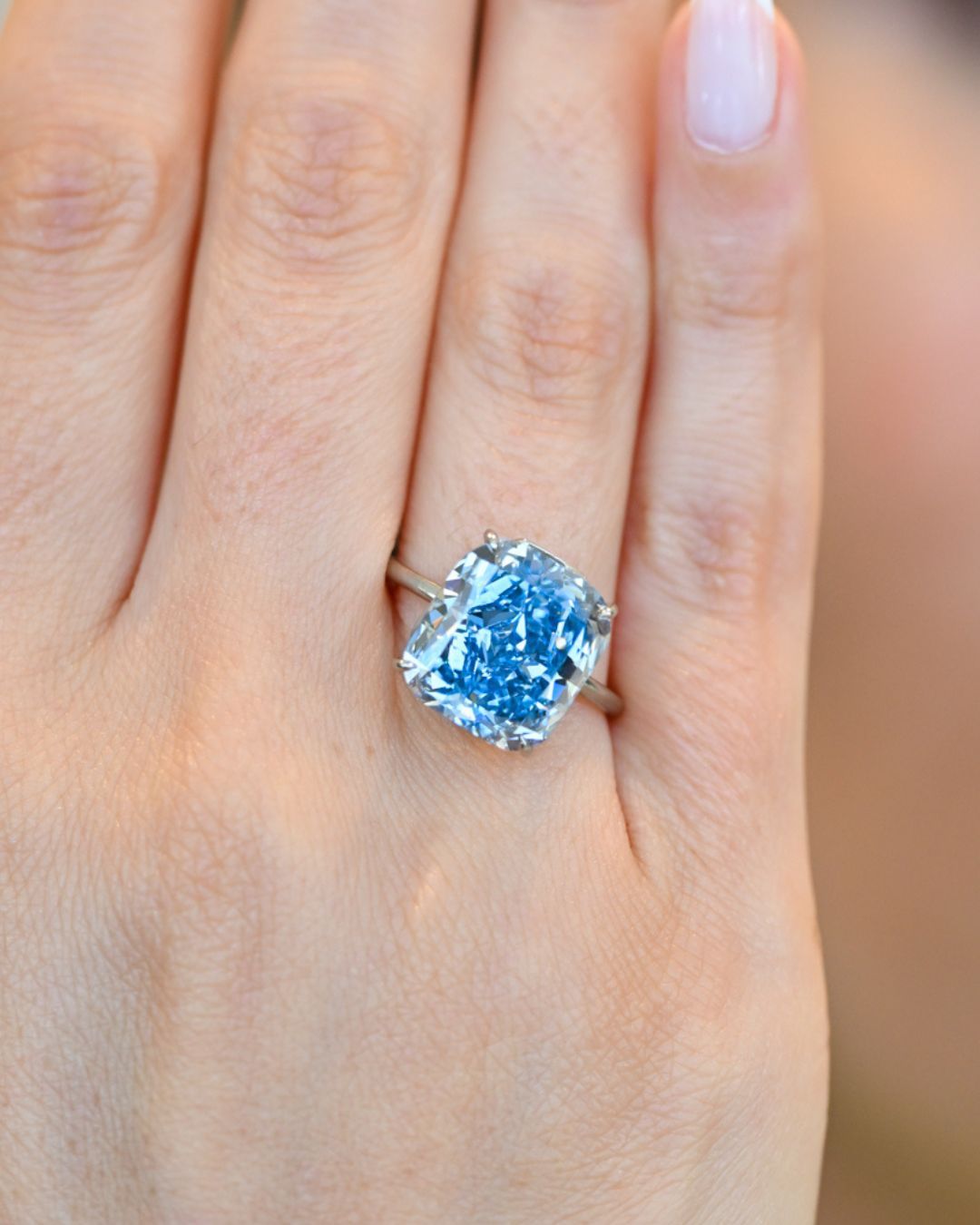 The Mediterranean Blue Diamond will be featured at Sotheby's Abu Dhabi exhibition.