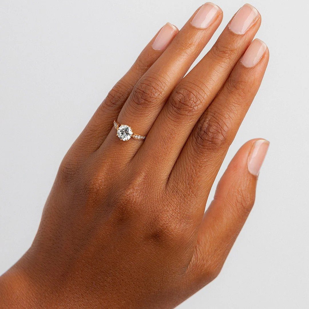 rose gold engagement rings
