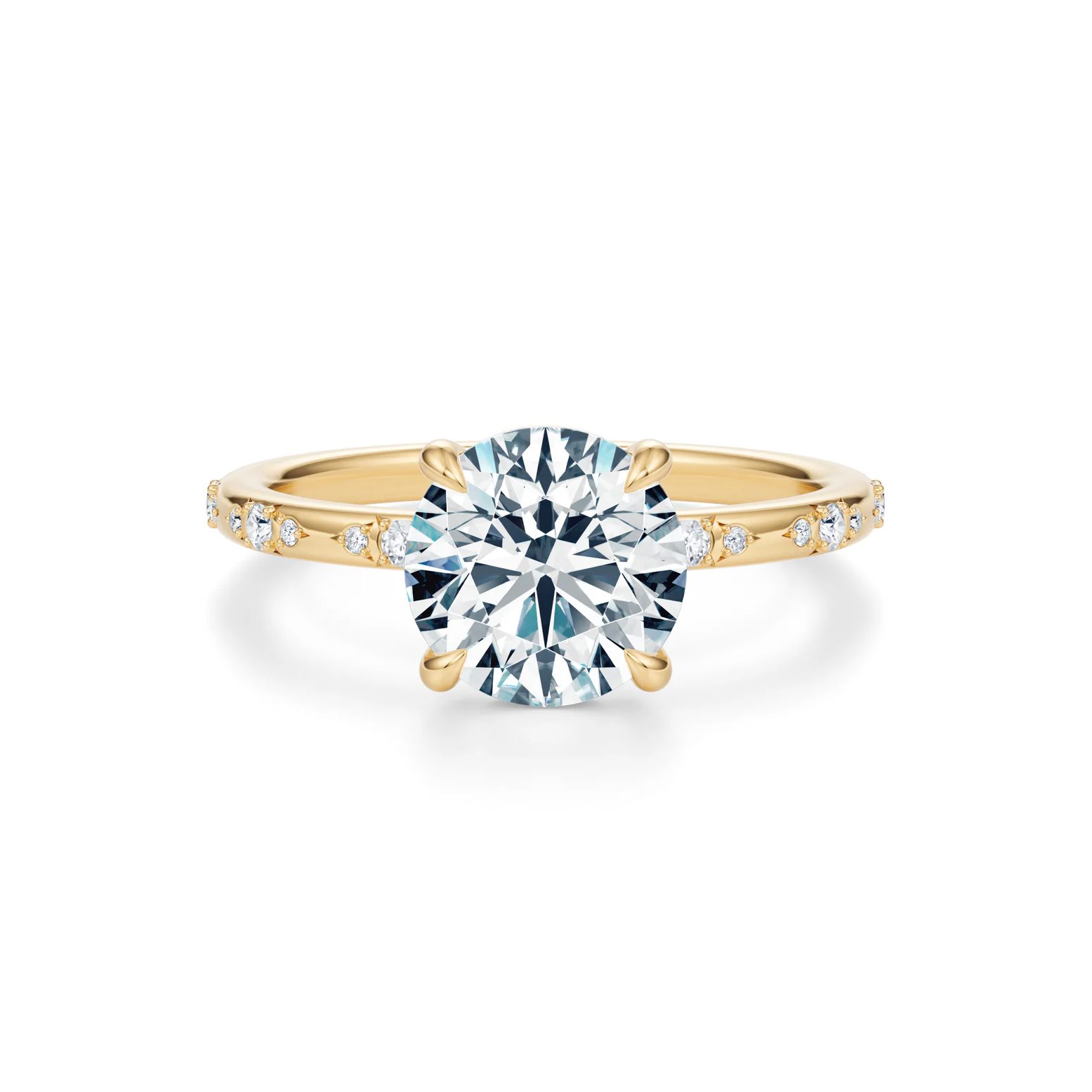 yellow gold engagement ring