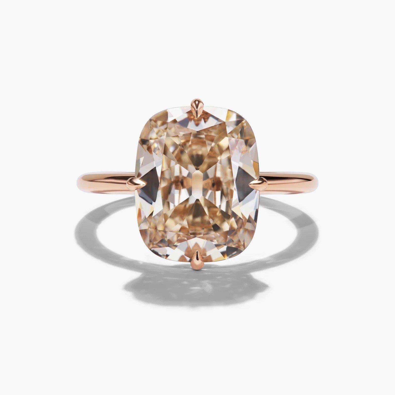 champagne diamond ring