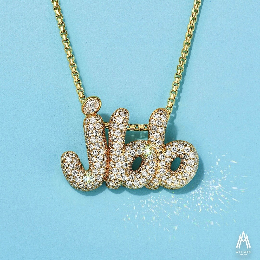 Shop Mother's Day Jewelry inspired by Hailey Bieber's diamond bubble initial necklace in honor of her son Jack Blues Bieber