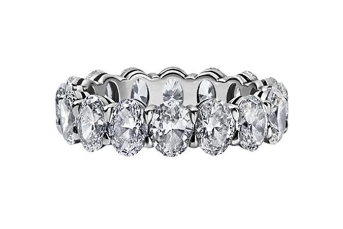 Stephanie Gottlieb oval diamond eternity band