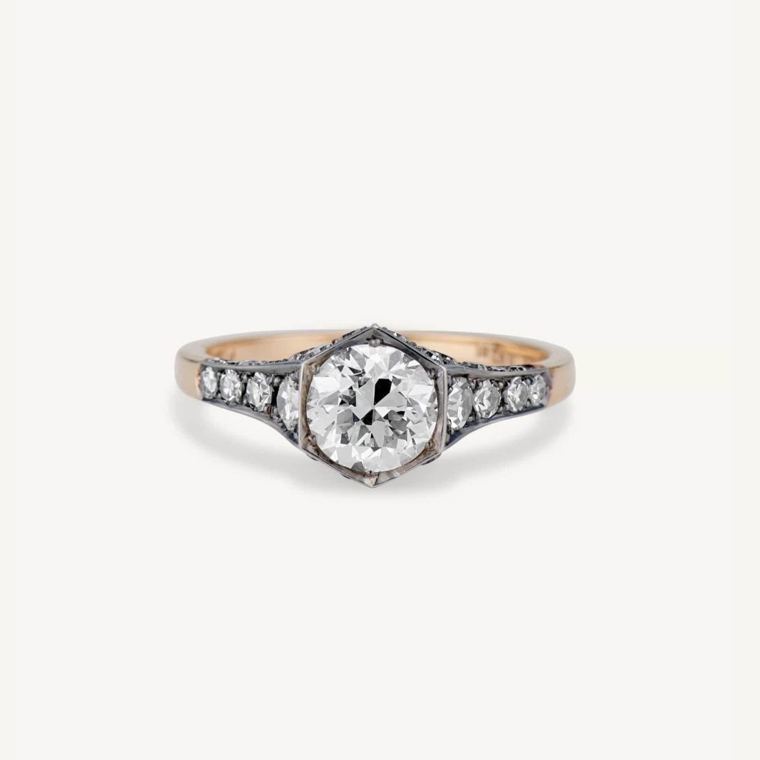 rose gold engagement rings