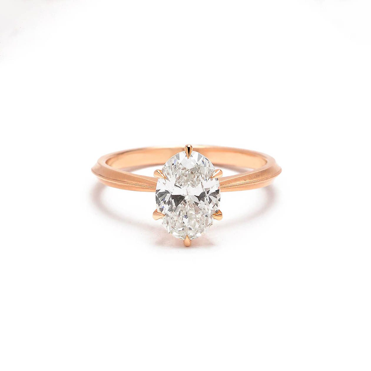 rose gold engagement rings