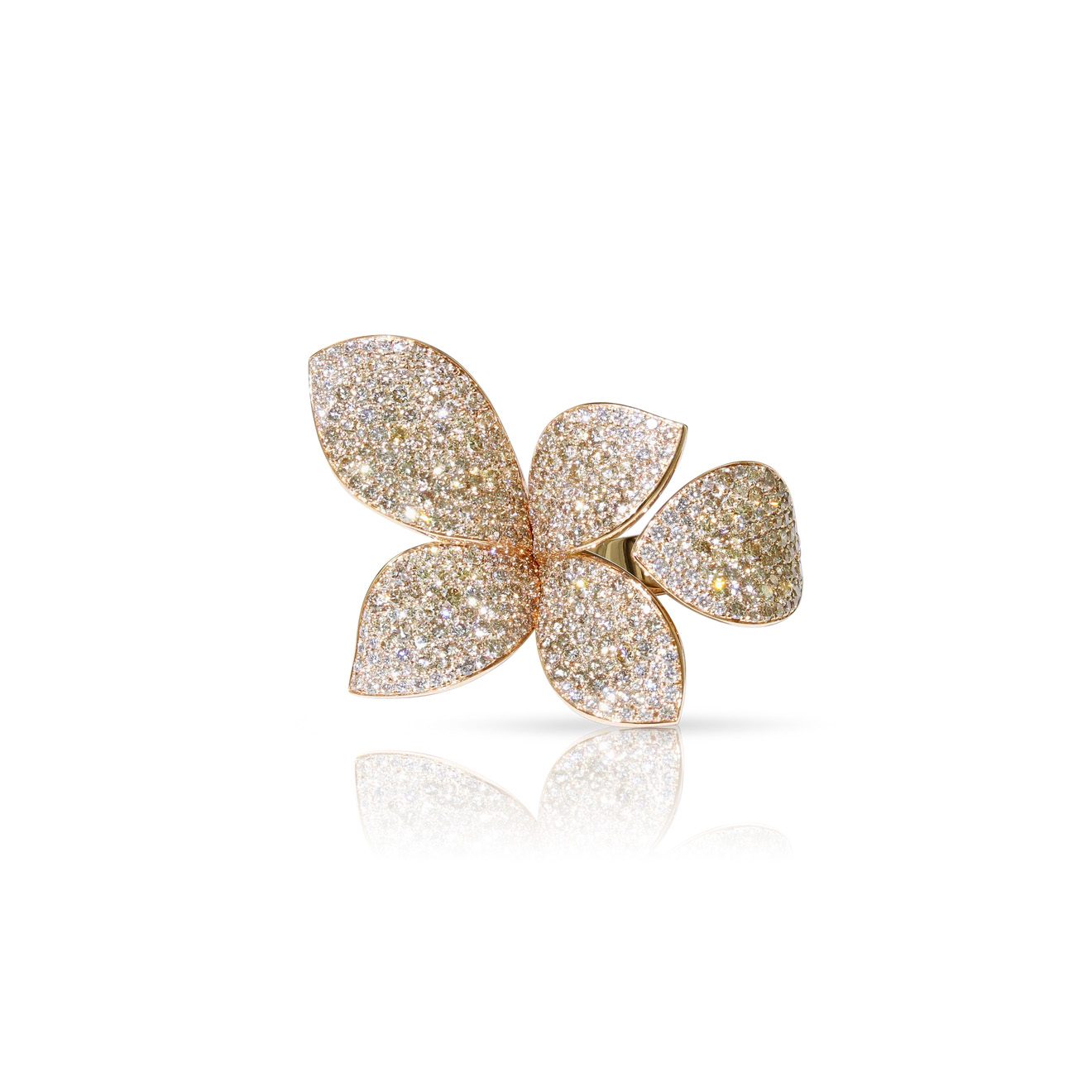 brown diamond cocktail ring