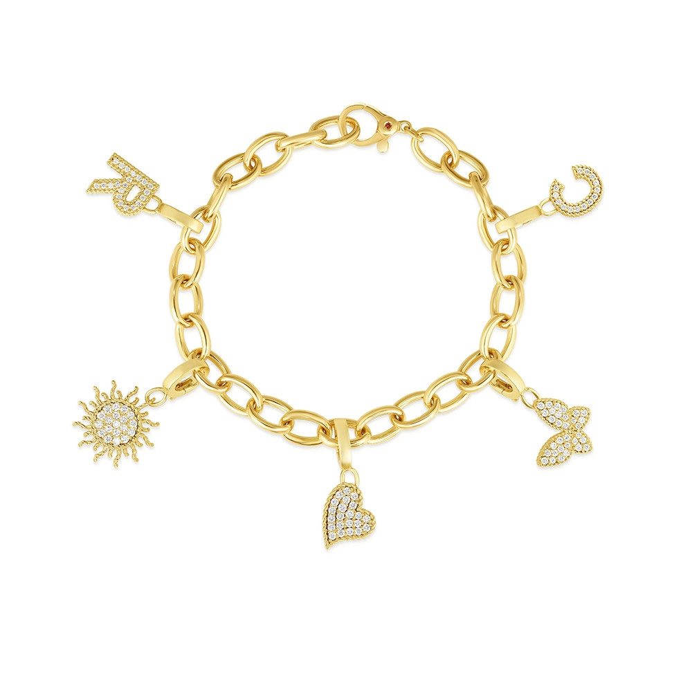 diamond charm bracelets
